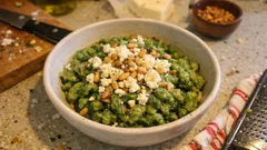 Spinatknöpfli mit brauner Butter – fluffig, nussig und schnell gemacht